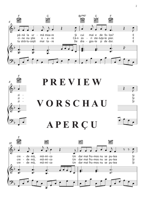 Produktgalerie: Seite 5 von 7 E Ziua Ta Mamico, , (Gesang + Klavier)