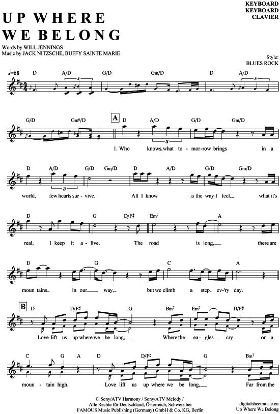 Product picture to: Up where we belong Joe Cocker / Jennifer Warnes