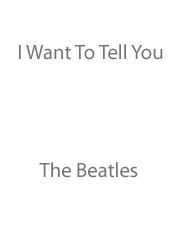Produktbild zu: I Want To Tell You