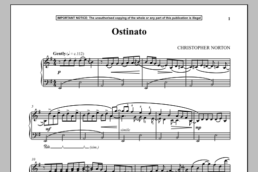 Product gallery: Page 1 of 1 Ostinato, Christopher Norton