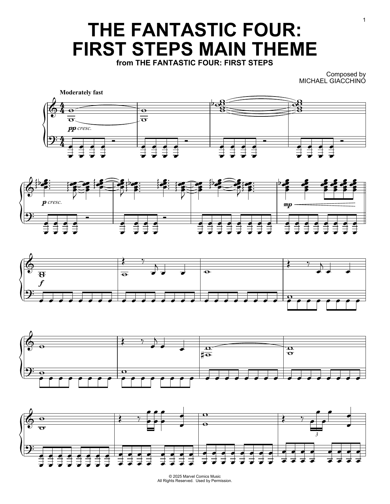 Produktbild zu: The Fantastic Four: First Steps (Main Theme)