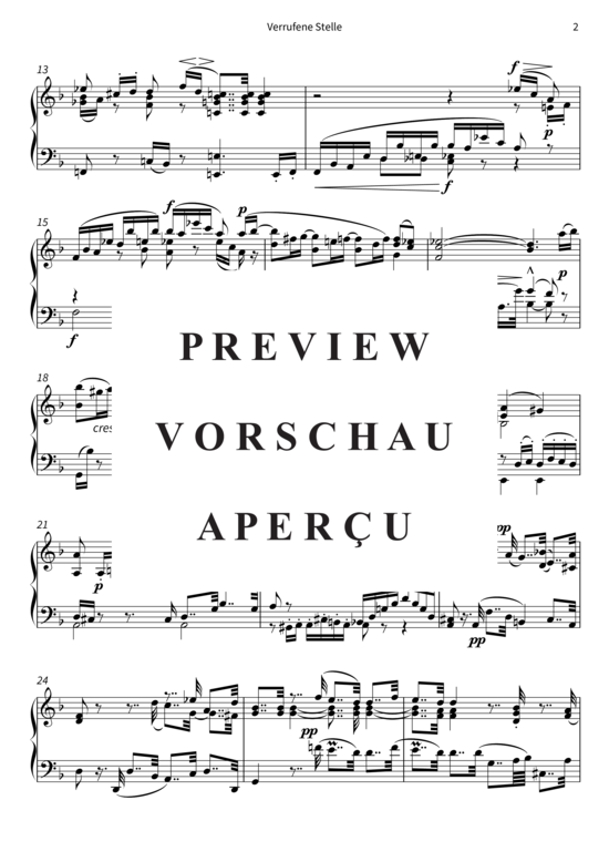Produktgalerie: Seite 5 von 6 Verrufene Stelle - Nr. 4 aus Waldszenen op. 82 , , Klavier Solo