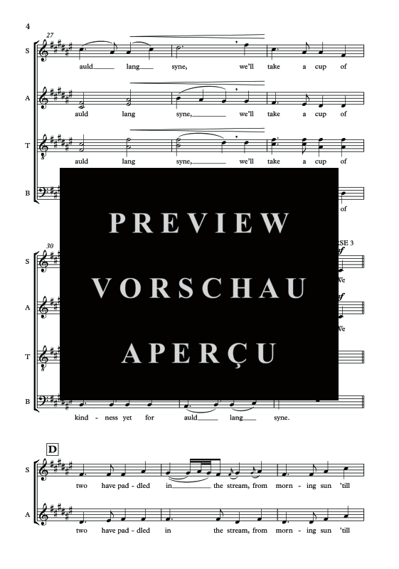 Produktgalerie: Seite 7 von 11 Auld Lang Syne, , Sopran Solo und Gemischter Chor