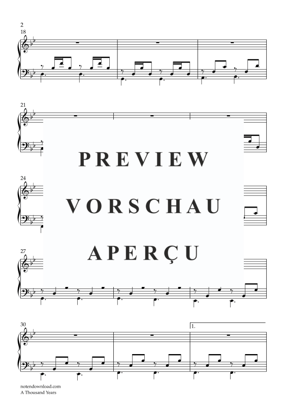 gallery: A Thousand Years, Perri, Christina, (piano solo)