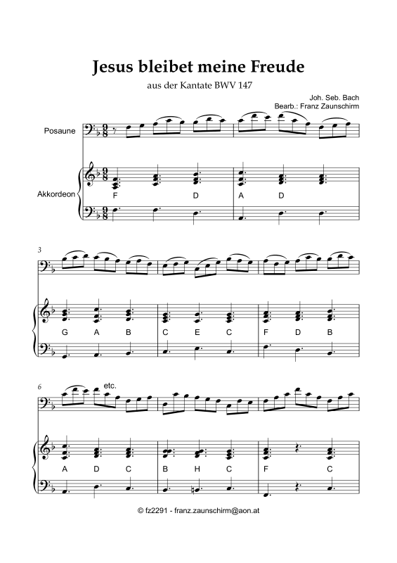Produktbild zu: Jesus bleibet meine FreudeJoh. Seb. (1685-1750) Bach
