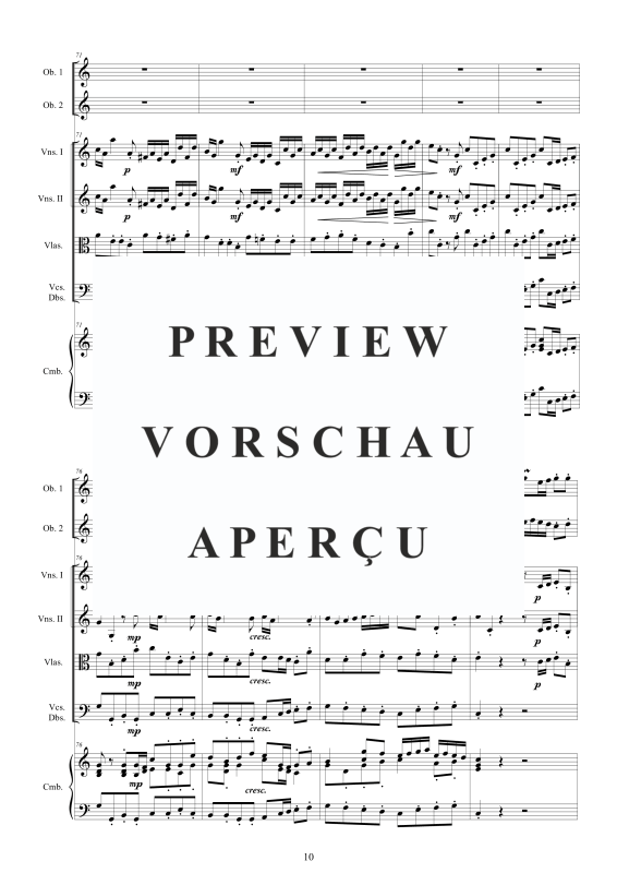 Produktgalerie: Seite 11 von 11 Concerto No.9 in C-Dur Op.9, , 2 Oboen Solo, Streicher Ensemble und Cembalo BC