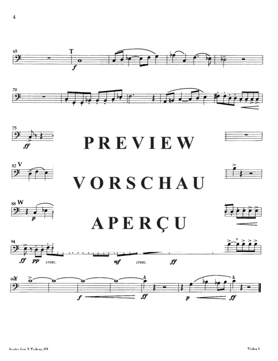 Produktgalerie: Seite 18 von 21 Suite for Three Tubas , , (Tuba Trio)