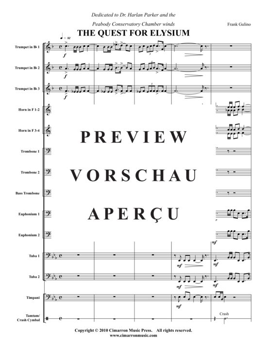 Product gallery: Page 2 of 21 Quest for Elysium, The , , (Brass Ensemble)