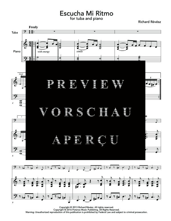 Product gallery: Page 5 of 11 Escucha mi Ritmo, , (tuba and piano)