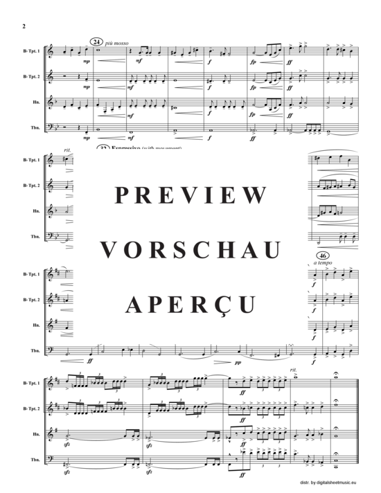 Produktgalerie: Seite 3 von 8 America the Beautiful, , (2xTrompete in B, Horn in F, Posaune)