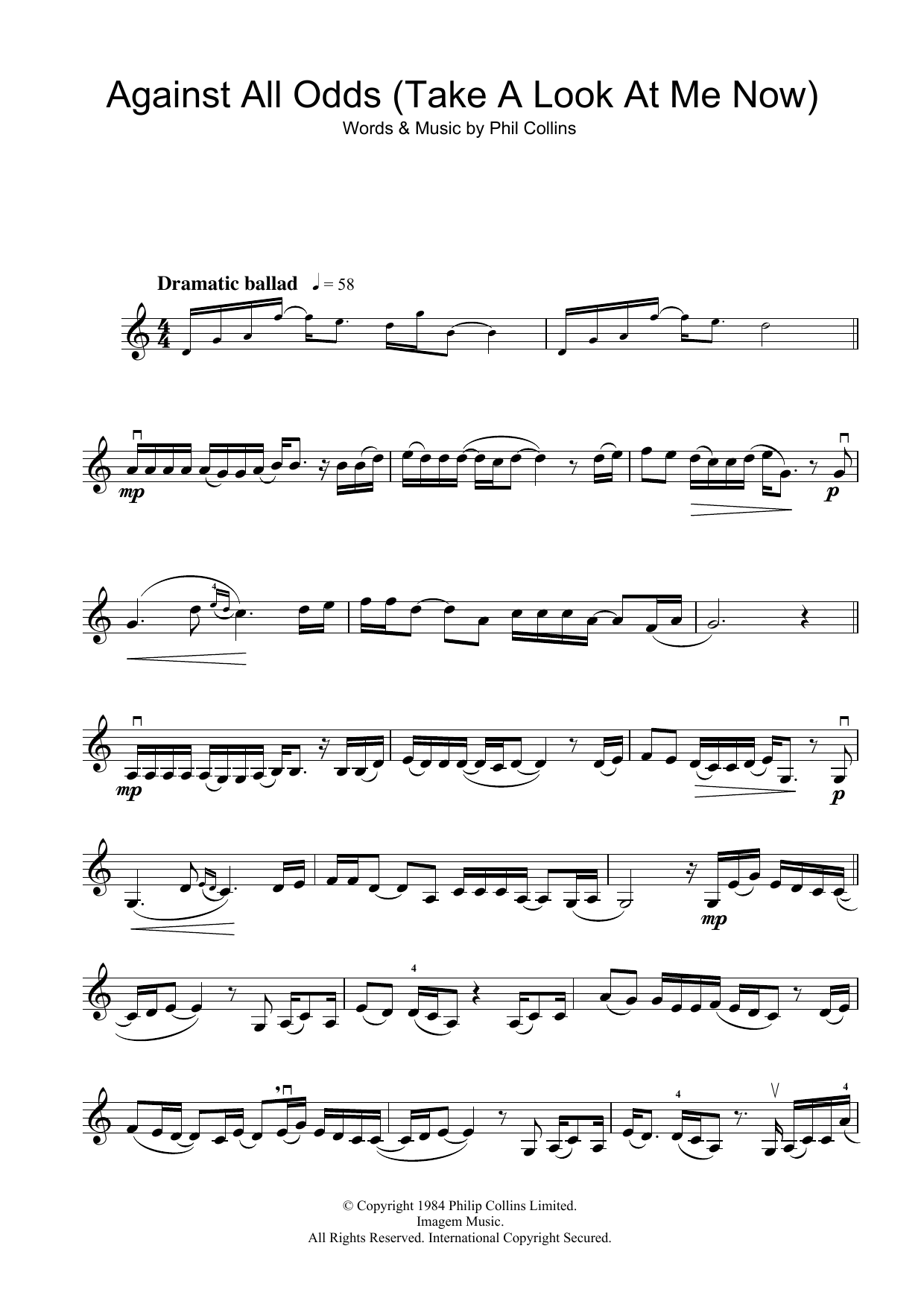 Product gallery: Page 1 of 1 Against All Odds (Take A Look At Me Now), Phil Collins