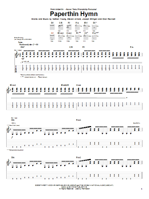 Produktbild zu: Paperthin Hymn