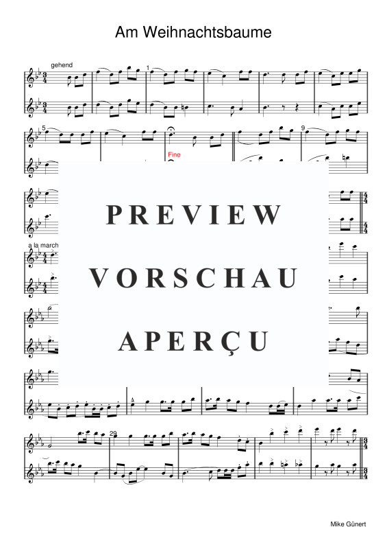 gallery: Deutsche Weihnachtslieder, , 15 Duette für 2 Querflöten oder Instrumente in C - hohe Lage