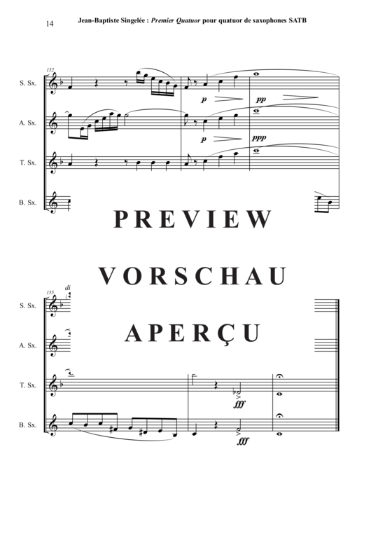 gallery: Premier Quatuor, Opus 53 , , (Saxophon-Quartett SATB)