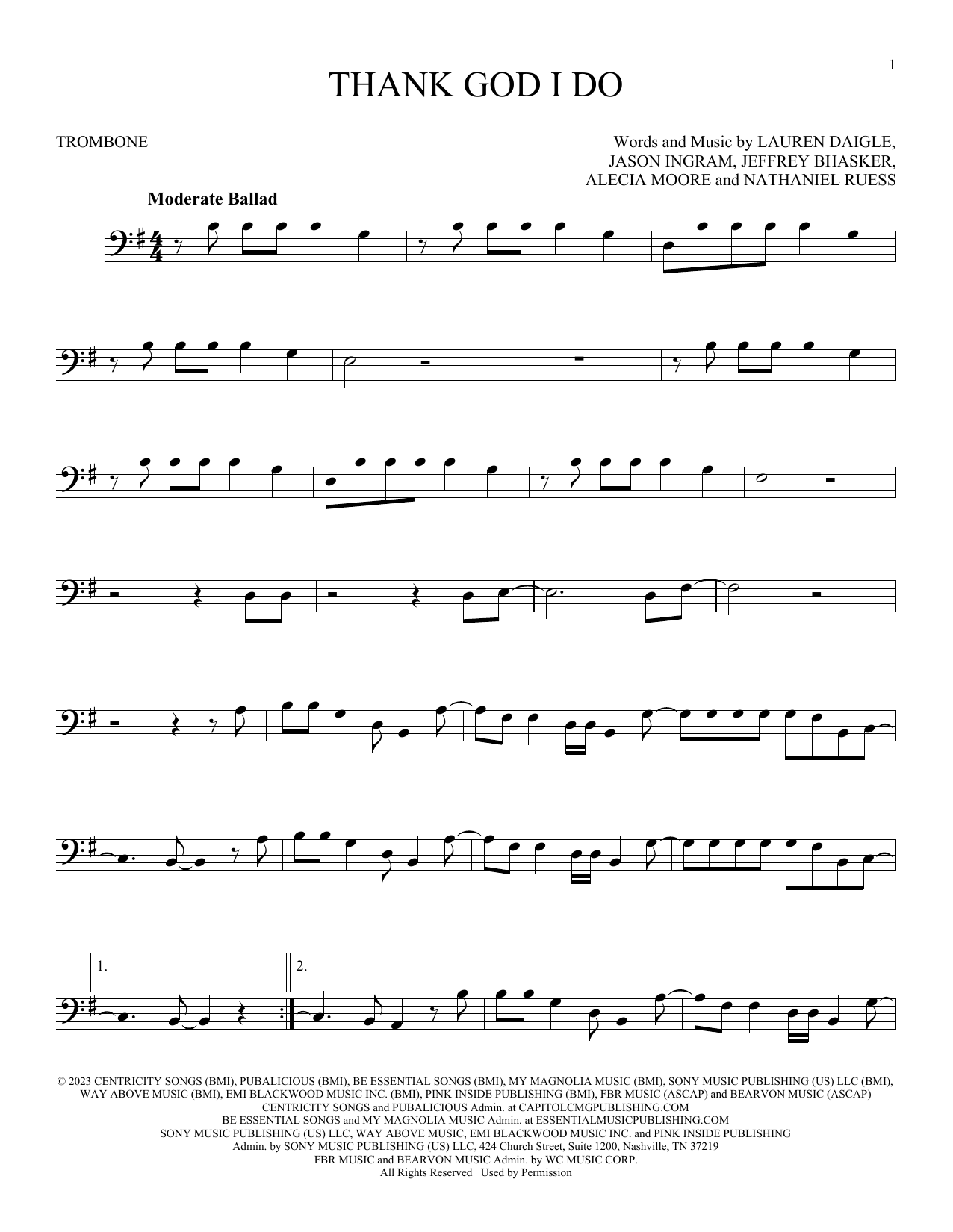 Product gallery: Page 1 of 1 Thank God I Do, Lauren Daigle