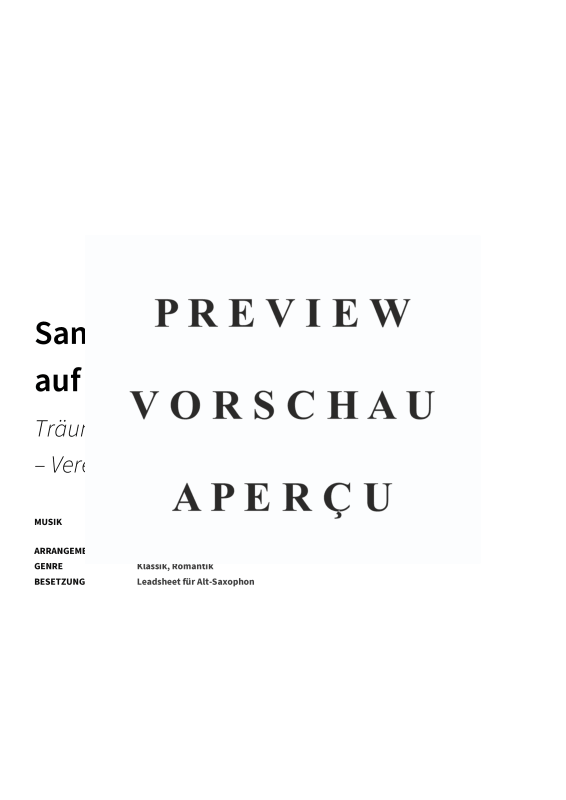 Produktgalerie: Seite 3 von 11 Sanfte Klänge auf dem Altsaxophon - Träumereien & zarte Klassik - Vereinfachte Fassungen, , Alt Saxophon Solo und Akkorde
