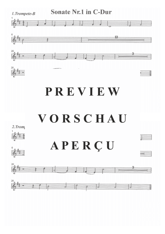 Product gallery: Page 7 of 11 Sonate Nr.1 in C-Dur, , (Brass Ensemble)