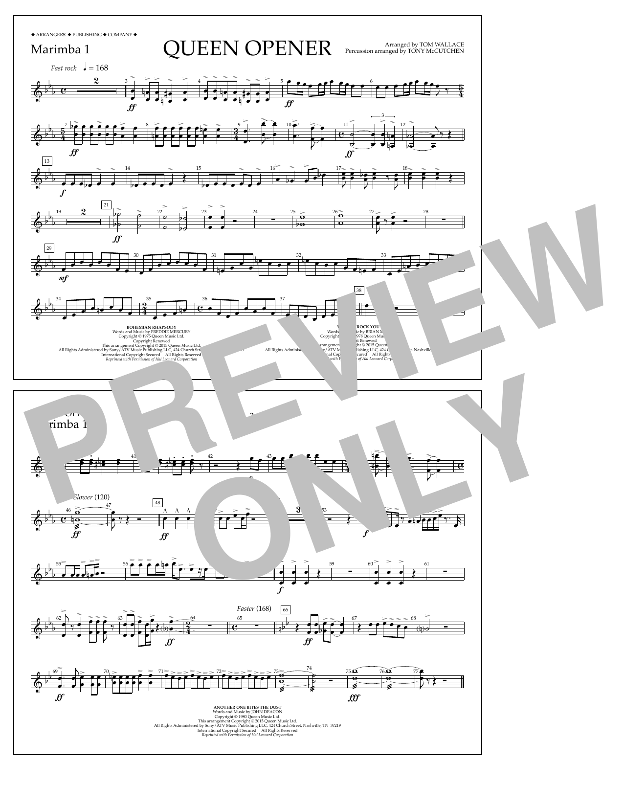 Product picture to: Queen Opener - Marimba 1