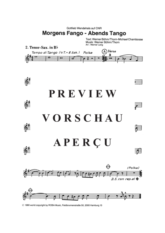 Produktgalerie: Seite 16 von 16 Morgens Fango - abends Tango , Wendehals, Gottlieb, (Combo-Band)