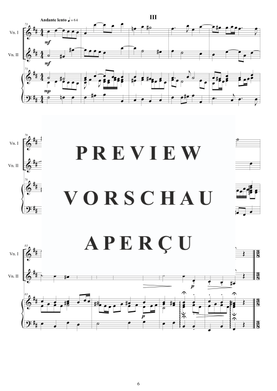 Produktgalerie: Seite 7 von 11 Trio Sonata No.8 in H-Moll Op.1, , 2 Violinen und Cembalo