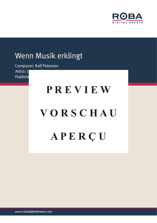 Product gallery: Page 2 of 4 Wenn Musik erklingt , , Piano and Voice