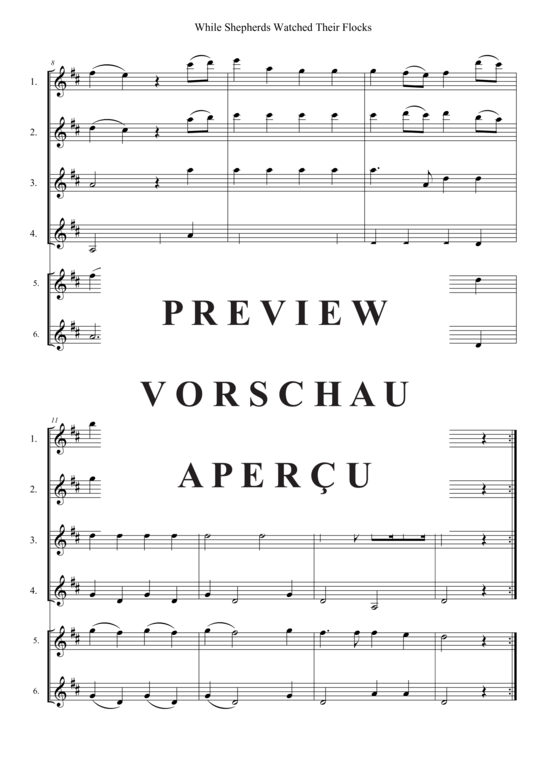Produktgalerie: Seite 3 von 3 While Shepherds Watched Their Flocks , , (4-6 Gitarren)