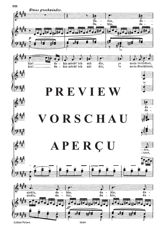 Product gallery: Page 3 of 5 Mignon's Gesang D.321, Kennst du das Land, , Medium Voice and Piano