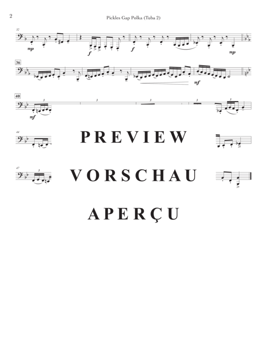 Product gallery: Page 17 of 17 Pickles Gap Polka , , (Tuba Quartett EETT)