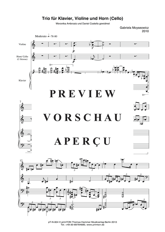 Product gallery: Page 6 of 21 TRIO, , piano, violin and horn/cello