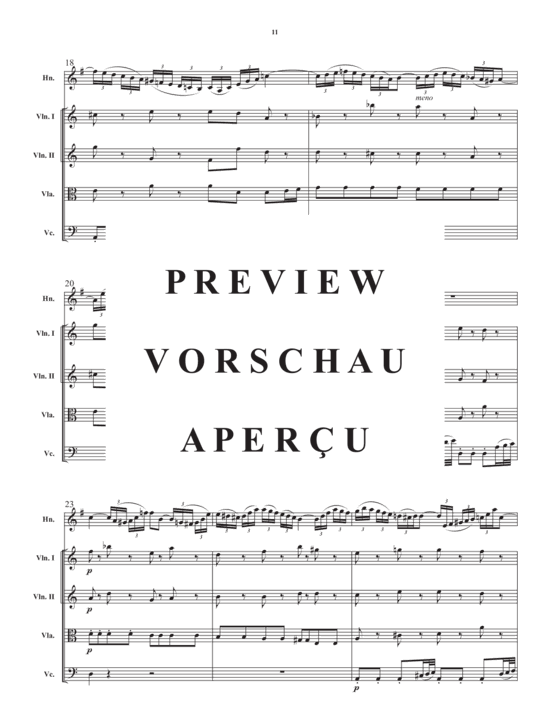 Produktgalerie: Seite 13 von 21 Concerto in a minor , , (Streicher Quartett + Horn in F Solo)