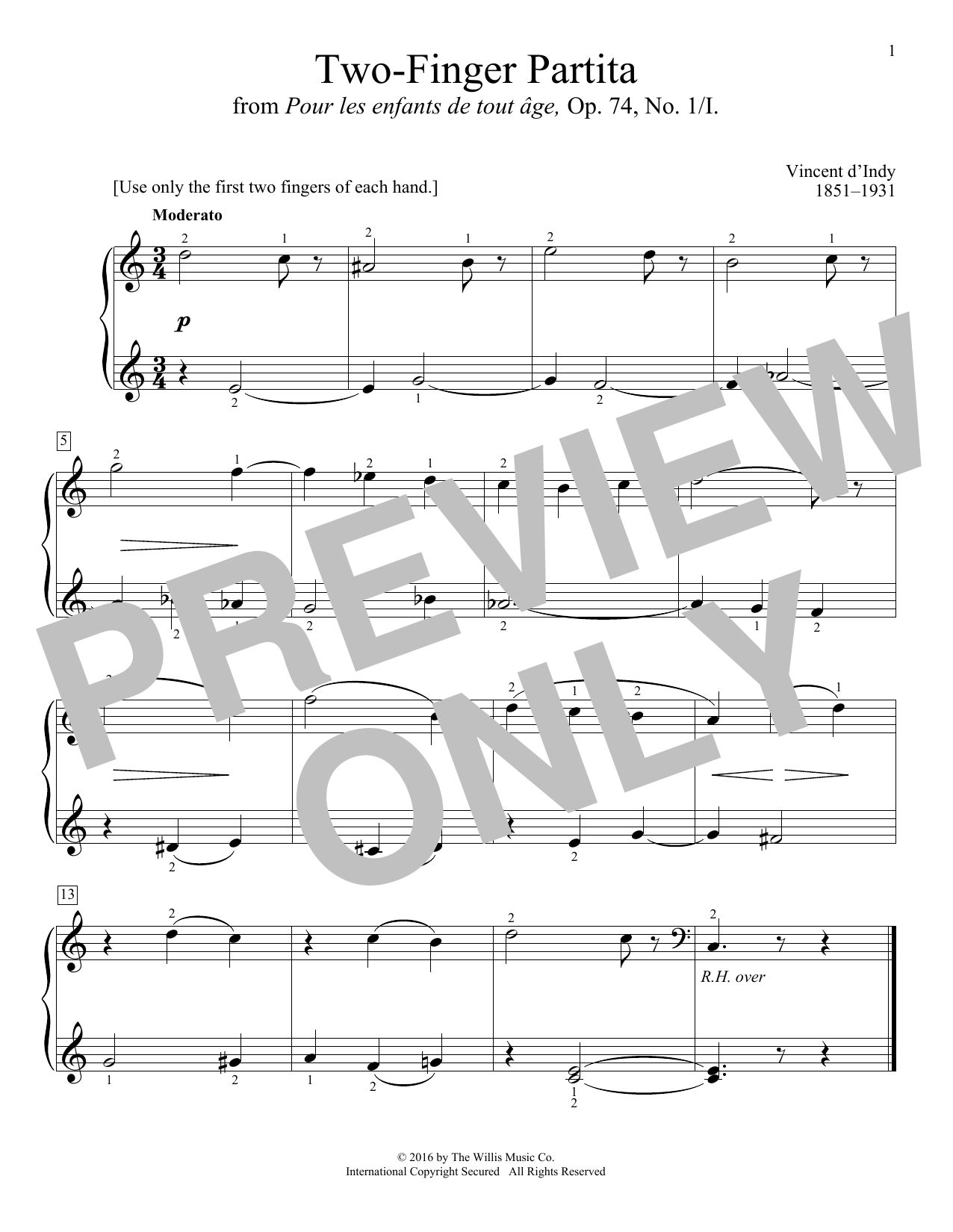 Produktbild zu: Two-Finger Partita