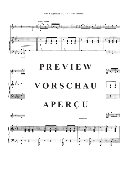Product gallery: Page 12 of 21 The Volunteer , , (euphonium/cornet in Bb + piano)