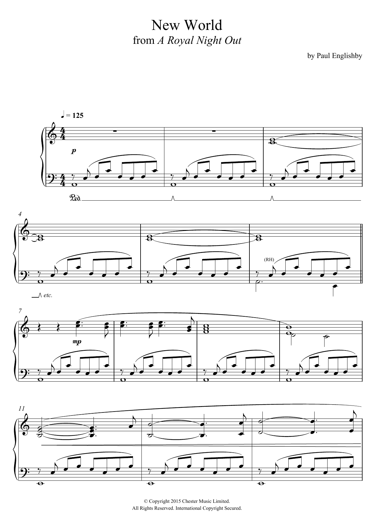 Produktbild zu: New World (From 'A Royal Night Out')