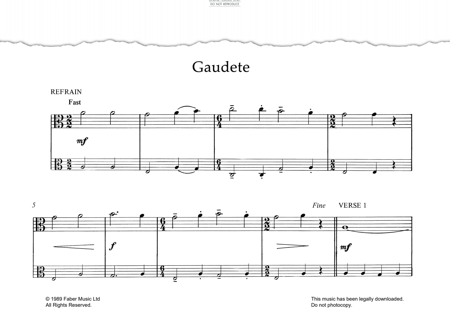 Product gallery: Page 1 of 1 Gaudete, Traditional