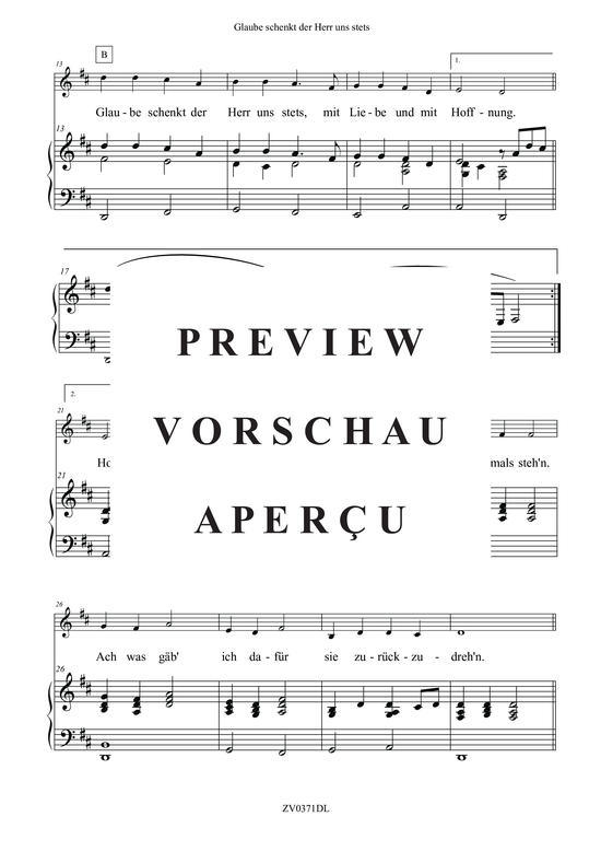 Product gallery: Page 4 of 5 Glaube schenkt der Herr uns stets , Balena, Draga, (voice + piano)