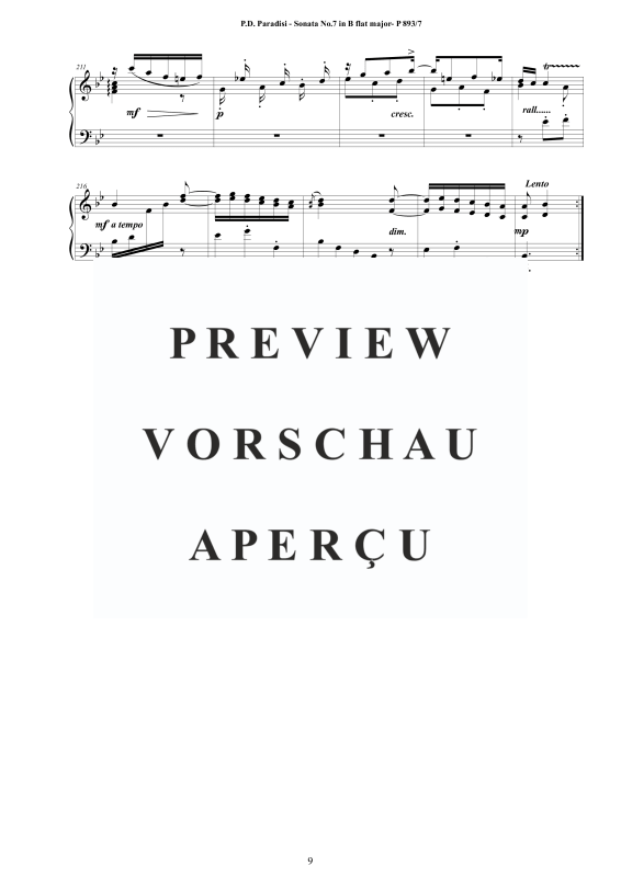 Produktgalerie: Seite 10 von 10 Sonate Nr. 7 in B-Dur, , Klavier Solo