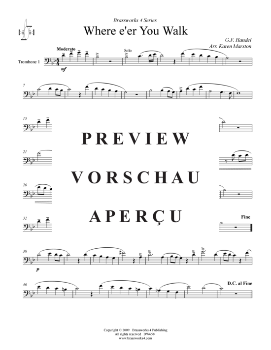 Produktgalerie: Seite 8 von 9 Where you walk, , (2xTrompete in B, Horn in F, Posaune)