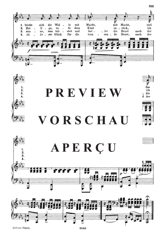 Product gallery: Page 3 of 3 Des Mädchens Klage D.191, , Medium Voice and Piano