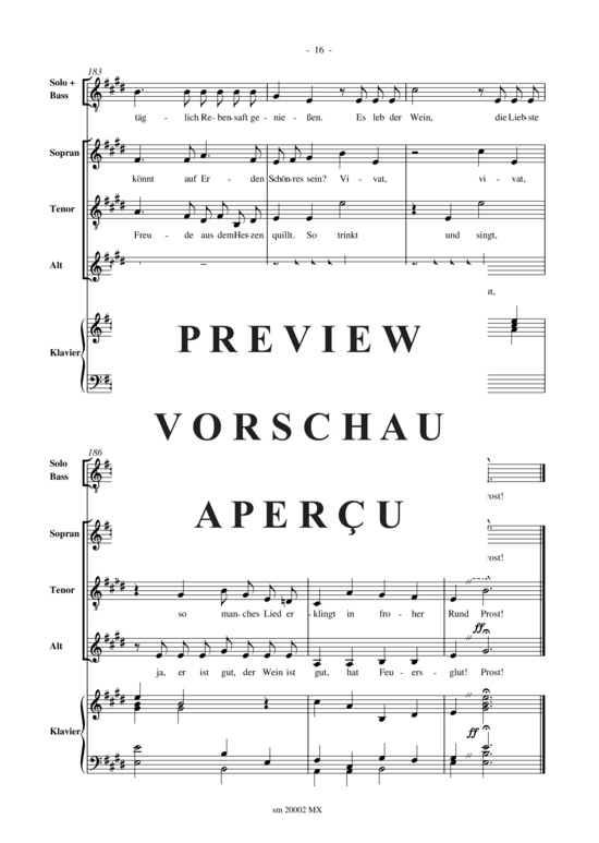 Product gallery: Page 18 of 19 Es leb' die Liebe und der Wein , , (bass solo, mixed choir + piano)