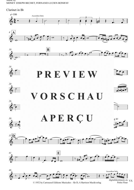 Produktgalerie: Seite 5 von 6 Petite Fleur, Tex, Pete, Trompete in B