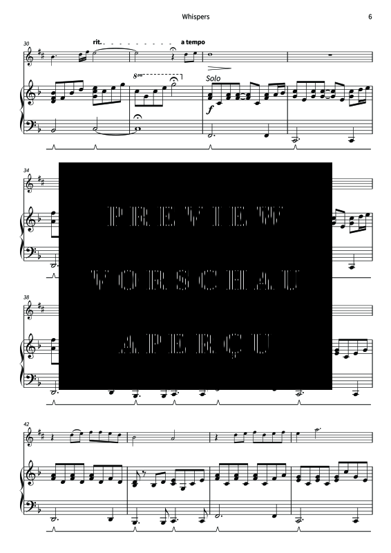 Produktgalerie: Seite 8 von 11 Whispers - Gentle Melodies for Weddings, Church, and Other Occasions, , Altsaxophon und Klavier