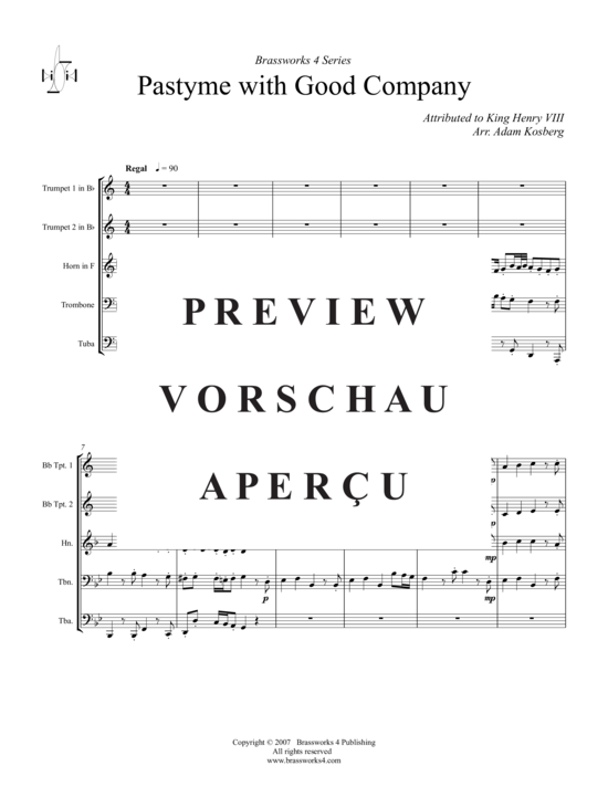 Produktgalerie: Seite 2 von 8 Pastyme with Good Company , , (Blechbläserquintett)