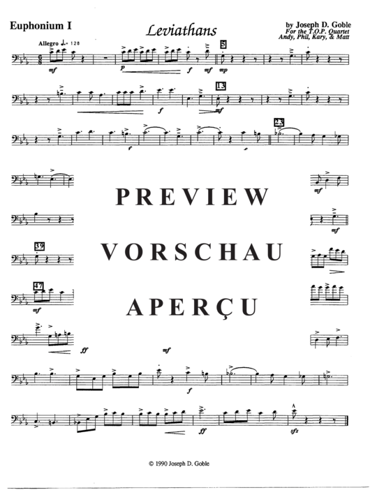 Product gallery: Page 7 of 12 Leviathans , , (Tuba Quartett EETT)