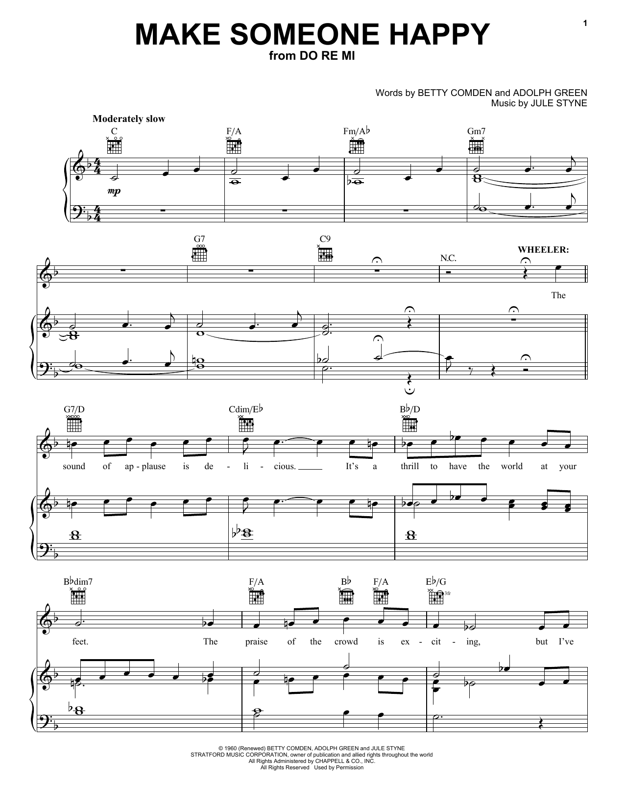 Produktbild zu: Make Someone Happy (from Do Re Mi)