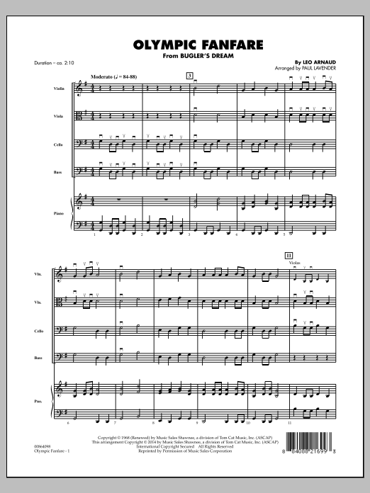 Produktbild zu:  Olympic Fanfare (Bugler's Dream) - Conductor Score (Full Score) - 