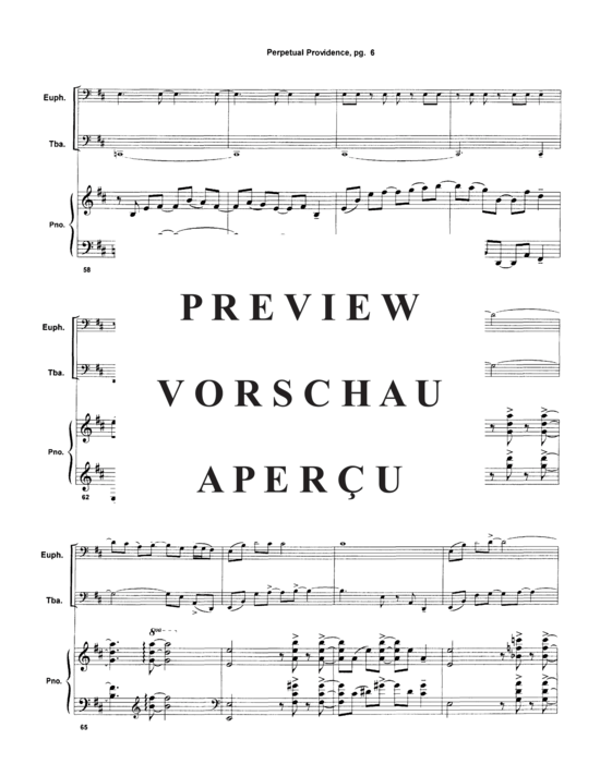 Produktgalerie: Seite 8 von 21 Perpetual Providence , , (Euphonium, Tuba + Klavier)