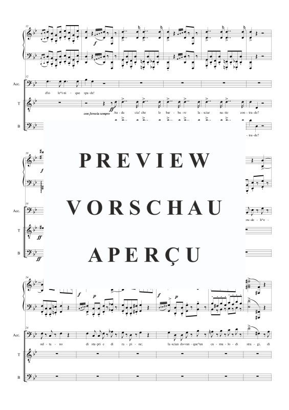 Produktgalerie: Seite 3 von 11 I Lombardi - (Act 2-I) E' dunque vero, , Männerchor TBB und Klavier