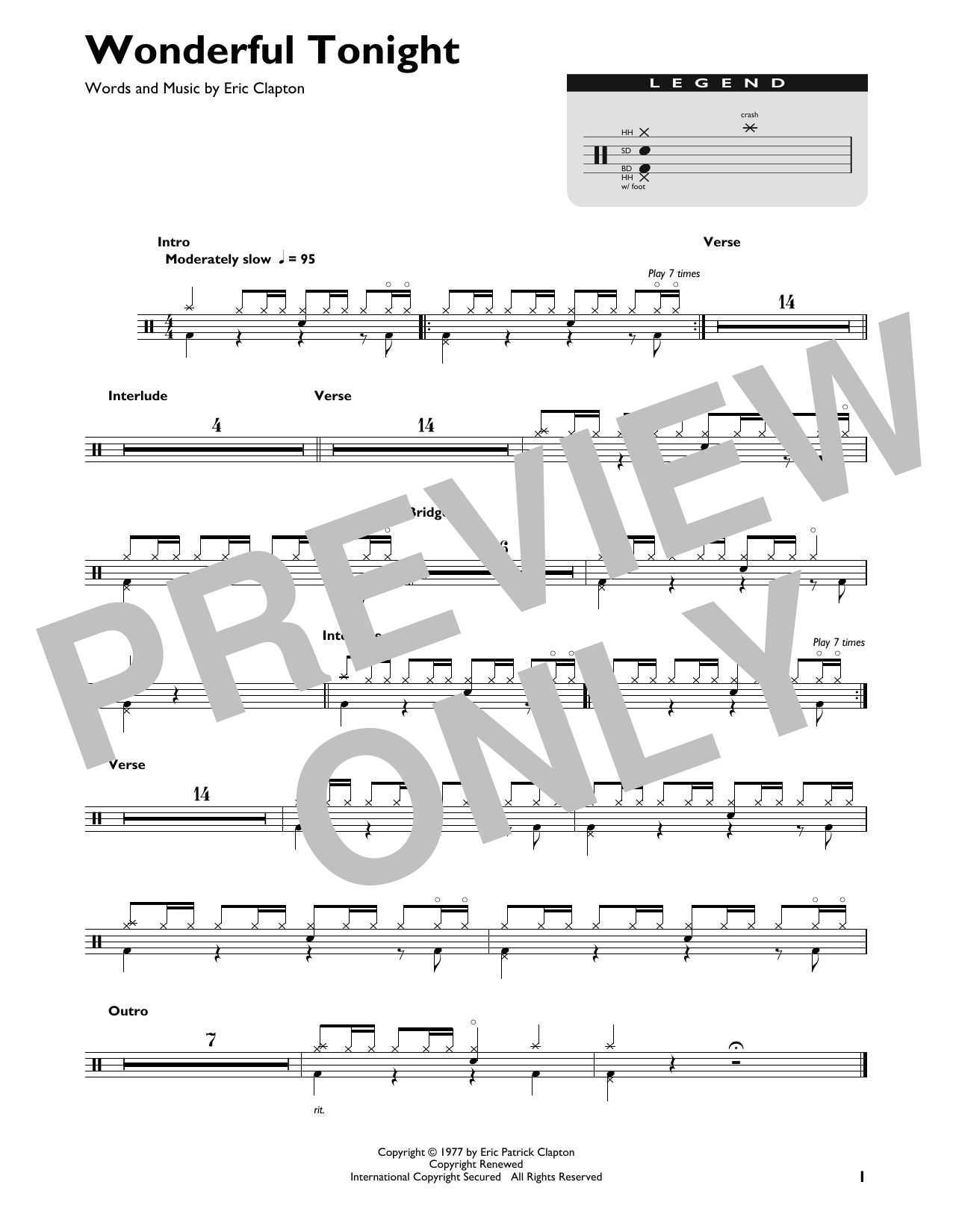 Product gallery: Page 1 of 1 Wonderful Tonight, Eric Clapton