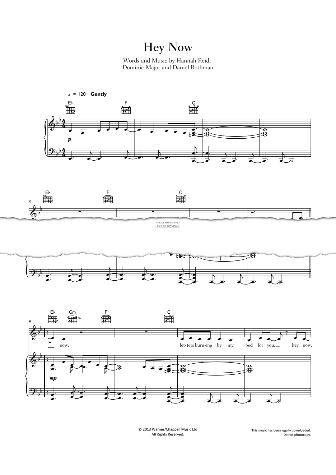 Produktgalerie: Seite 1 von 1 Hey Now, London Grammar, Gesang, Gitarre, Klavier