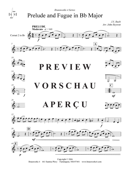 gallery: Prelude und Fuge in B-Dur , , (Brass Ensemble)